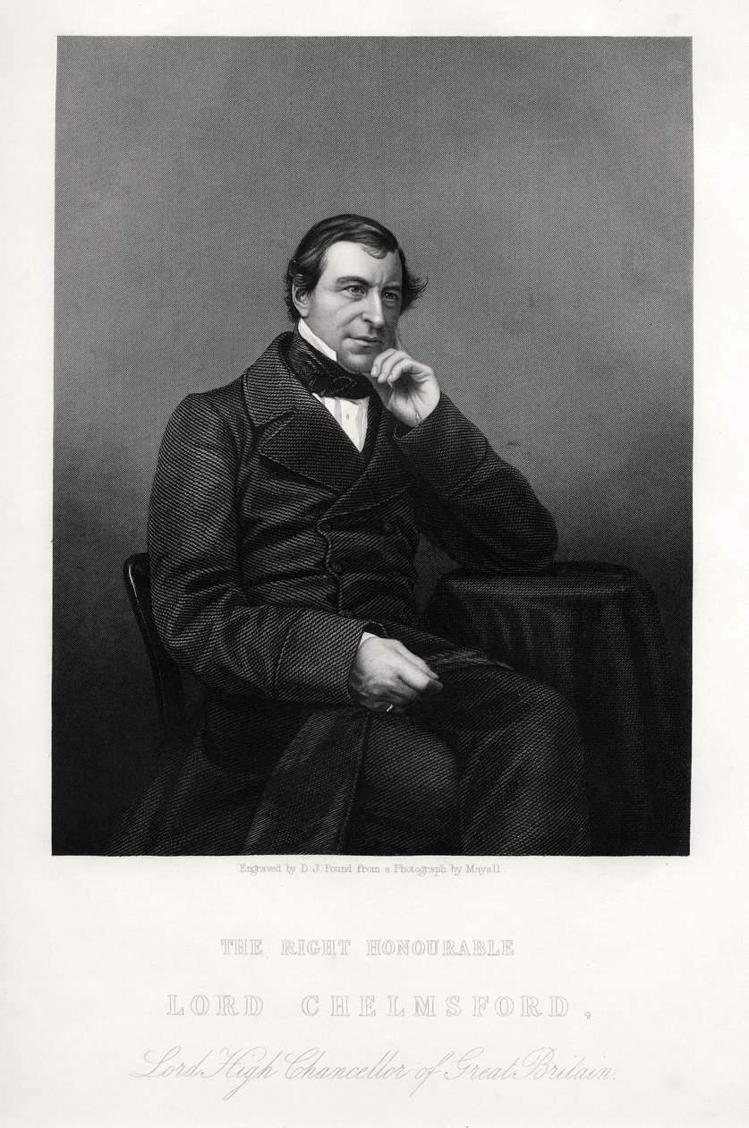 弗雷德里克·西西格（Frederic Thesiger），切尔姆斯福德（Chelmsford）第一男爵，英国法学家和政客，约1880年。 作者 丹尼尔·约翰·庞德
