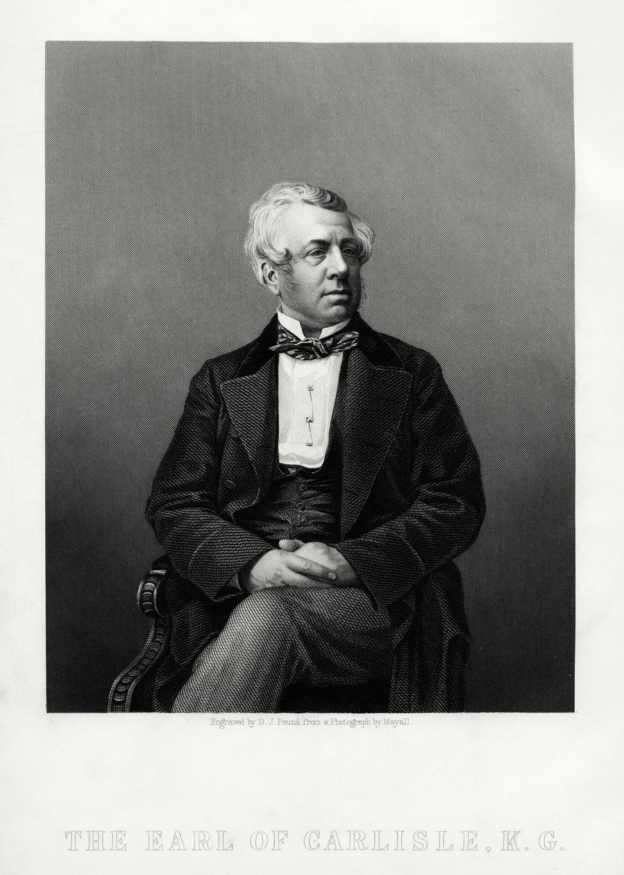 乔治·威廉·弗雷德里克·霍华德（George William Frederick Howard），卡莱尔第七任伯爵，英国政治家和政治家，建于1880年。 作者 丹尼尔·约翰·庞德