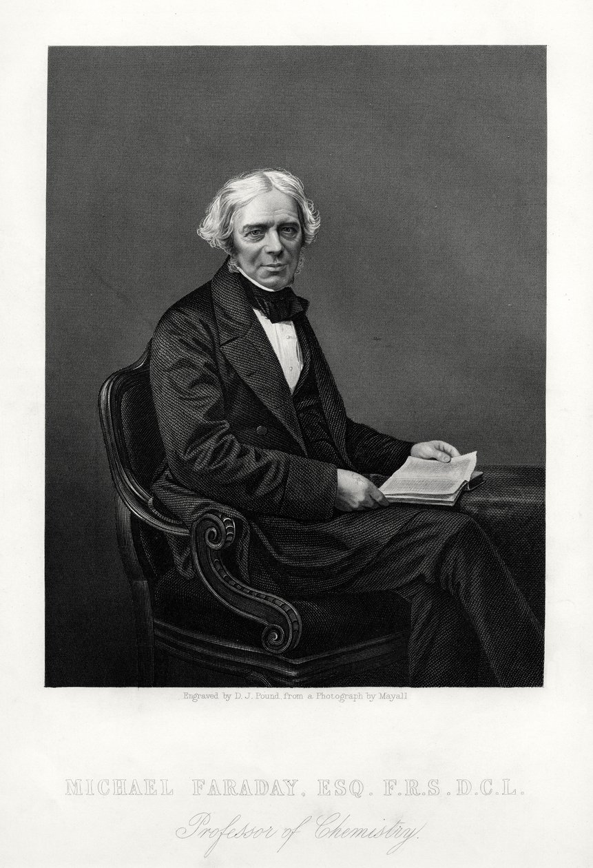 英国科学家迈克尔·法拉第（Michael Faraday），c1880 作者 丹尼尔·约翰·庞德