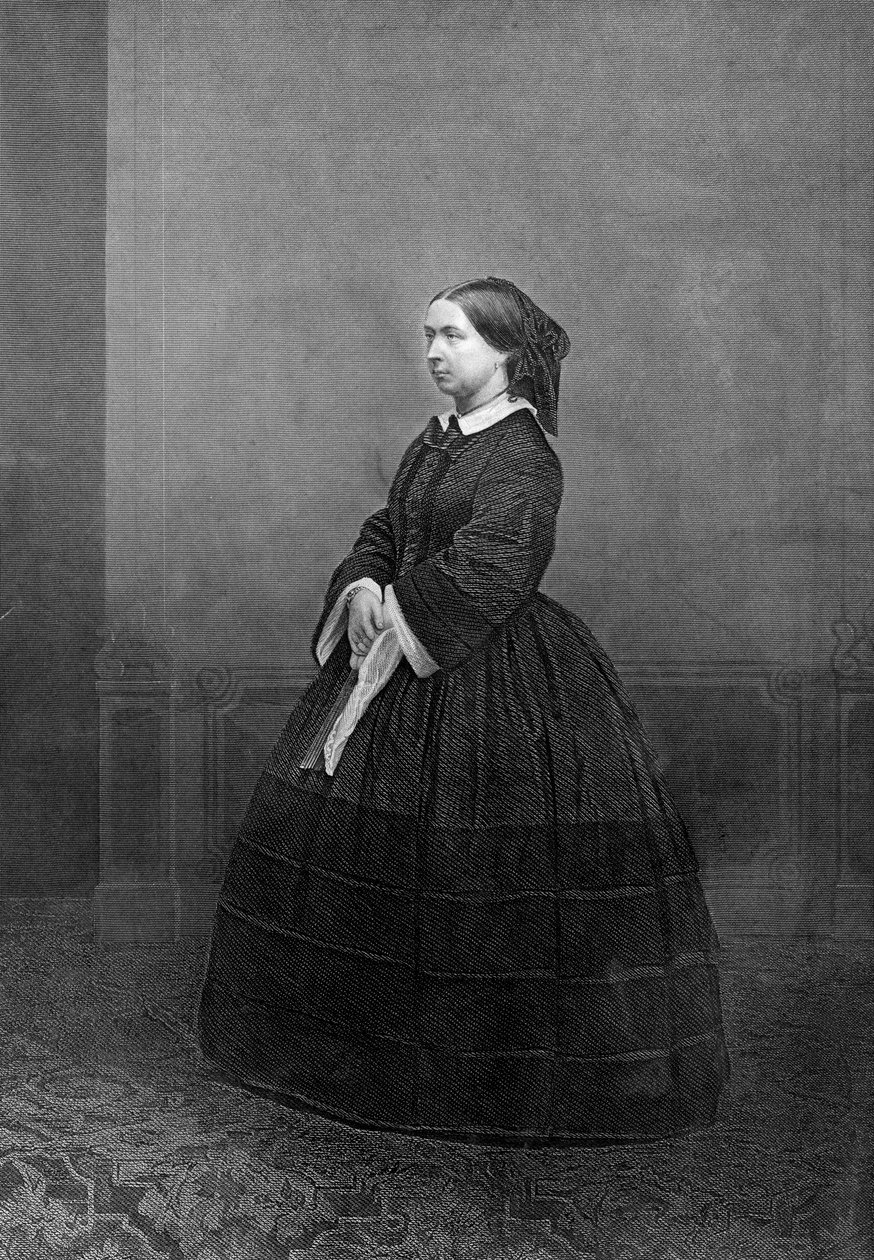 维多利亚女王，c1860。 作者 丹尼尔·约翰·庞德