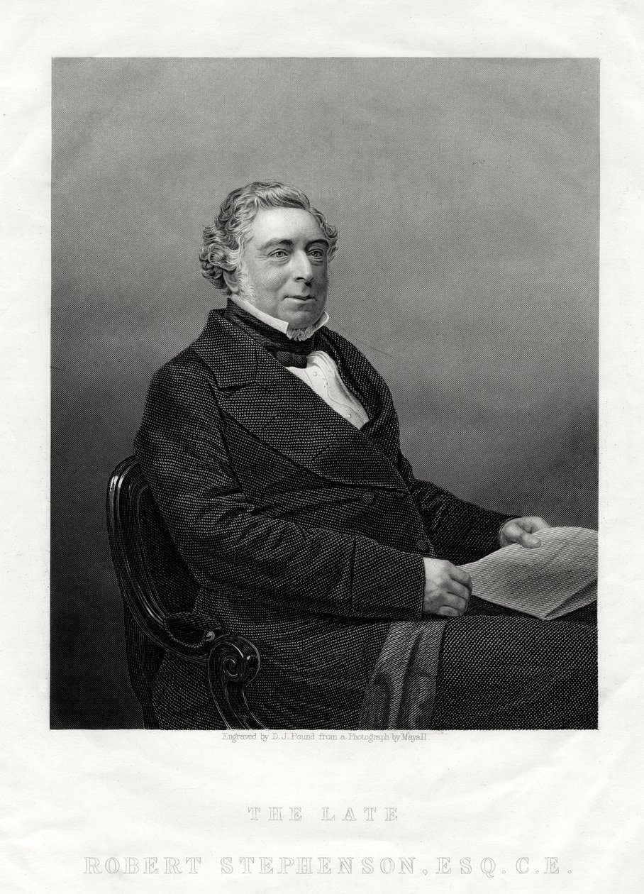 罗伯特·斯蒂芬森（Robert Stephenson），英国土木工程师，1880年 作者 丹尼尔·约翰·庞德