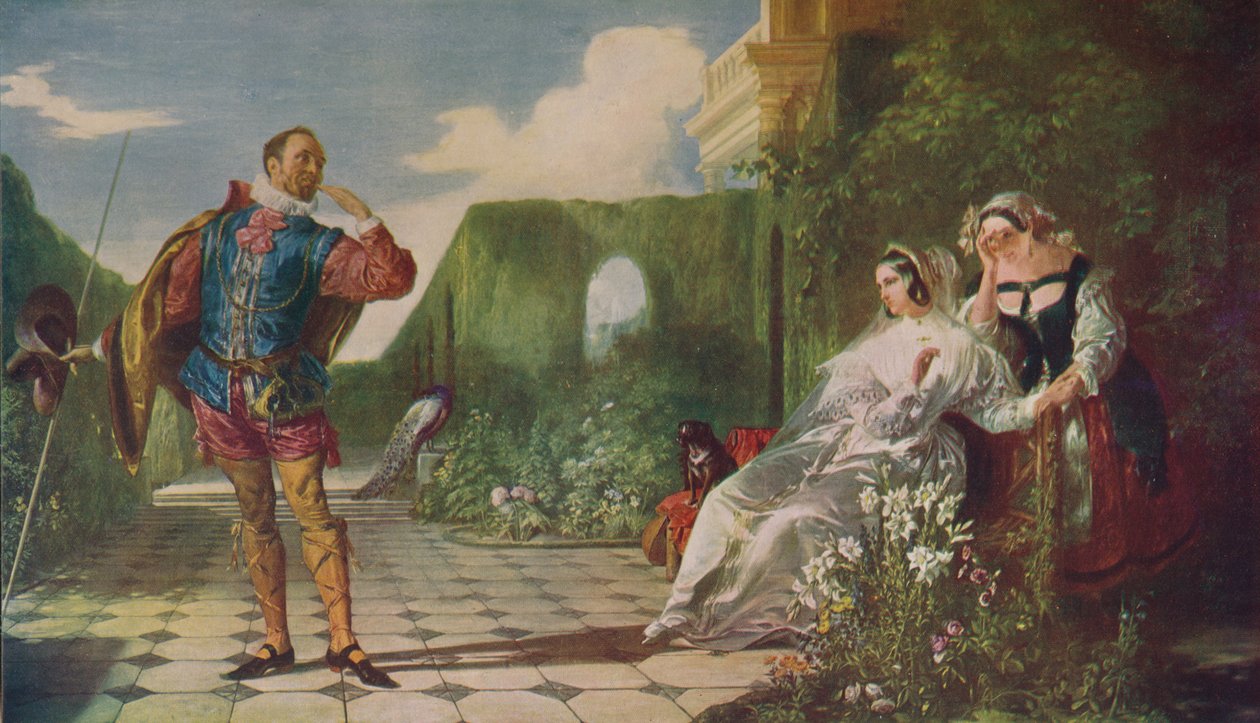 第十二夜马尔沃里奥和伯爵夫人的场景，c1840，c1915 作者 丹尼尔·麦克利斯