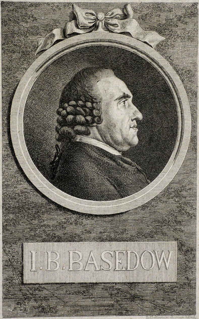 约翰·伯恩哈德·巴瑟多（Johann Bernhard Basedow）1724-1790，1773年 作者 丹尼尔·尼古拉斯·肖多维奇