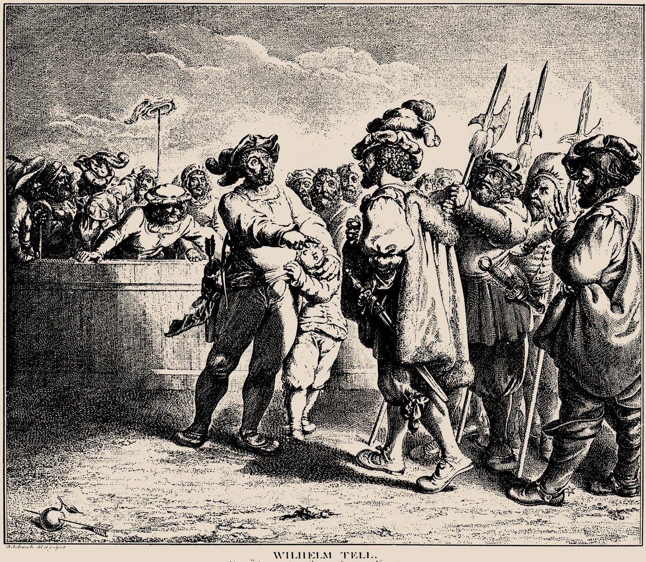 威廉·泰尔（Wilhelm Tell），1781年。 作者 丹尼尔·尼古拉斯·肖多维奇