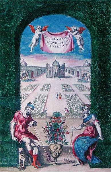 植物书，1627年（彩色雕刻） 作者 丹尼尔·拉贝尔（Daniel Rabel）
