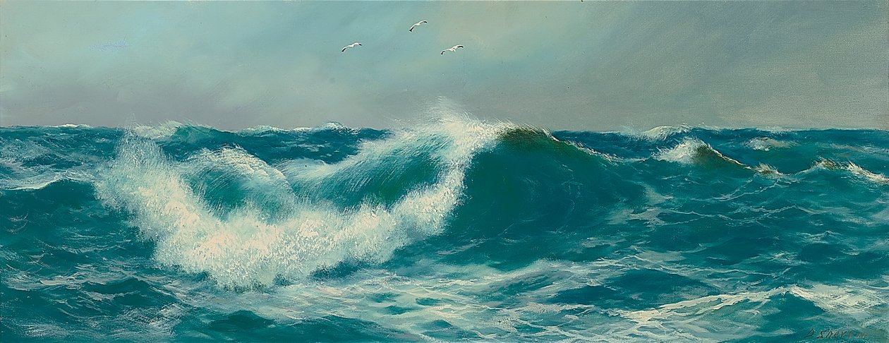 波浪（布面油画） 作者 丹尼尔·谢林