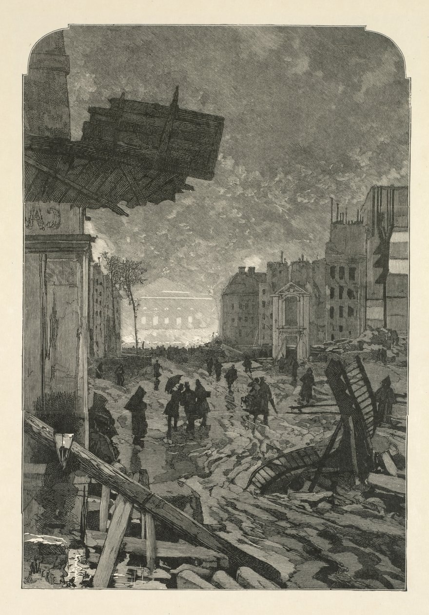 拆除，1869年。 作者 丹尼尔·乌拉比埃塔·维奇（Daniel Urrabieta Vierge）