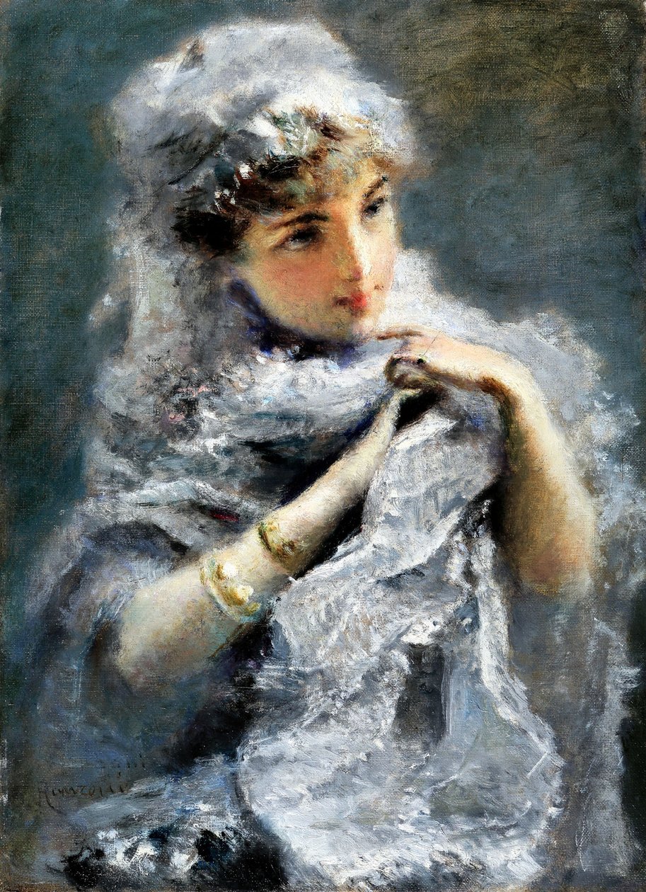 英国女孩》，1886年。 作者 丹尼尔·兰佐尼