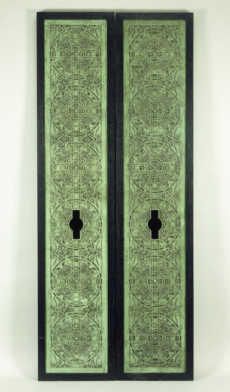 两块电梯面板，1894-1895年 作者 丹克马尔·阿德勒