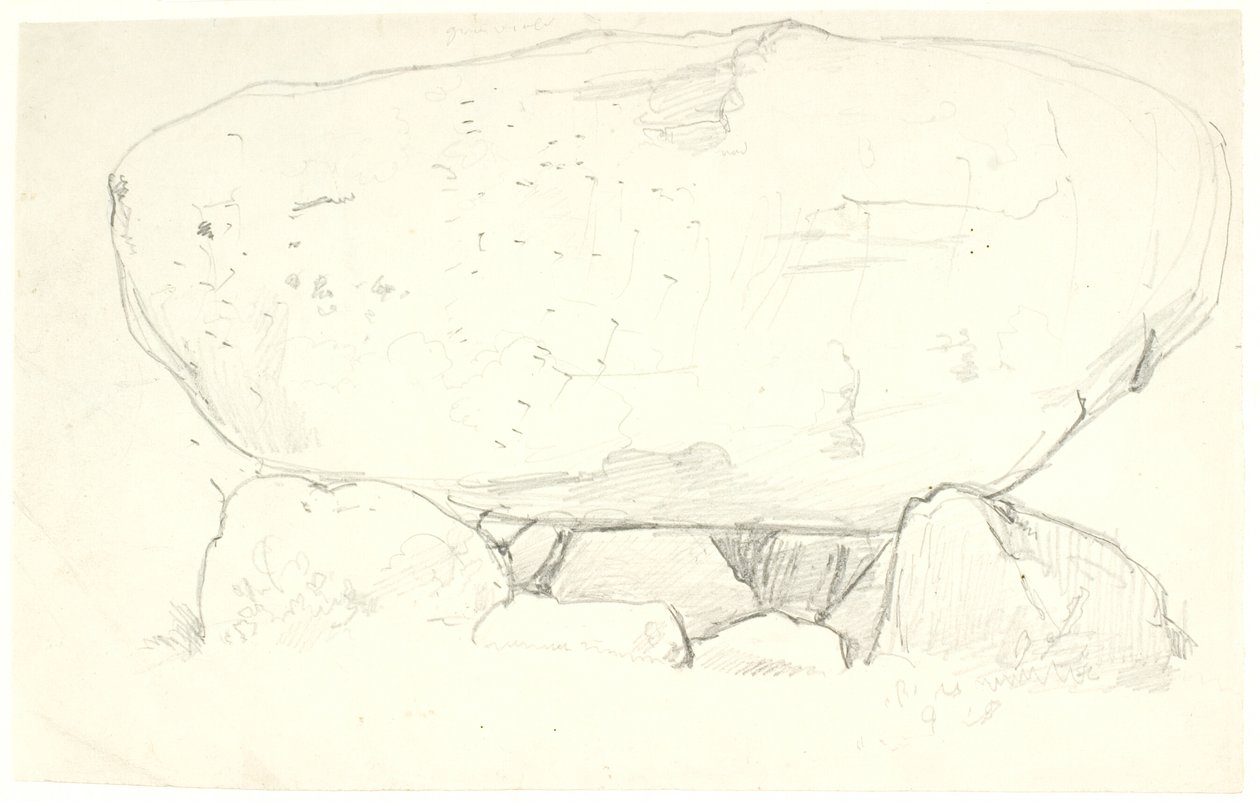 Brandsø 上的石头喷嘴 作者 Dankvart Dreyer