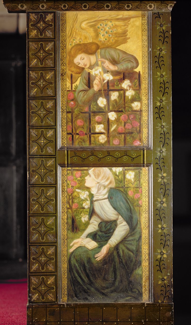 通告，讲坛小组，c.1861-62 作者 但丁·加布里埃尔·查尔斯·罗塞蒂