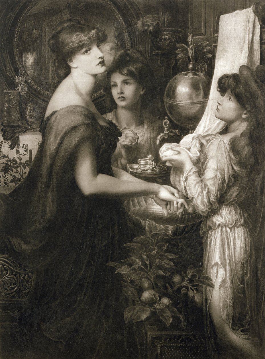 La Bella Mano，1905年（照相凹版）（见106994） 作者 但丁·加布里埃尔·查尔斯·罗塞蒂