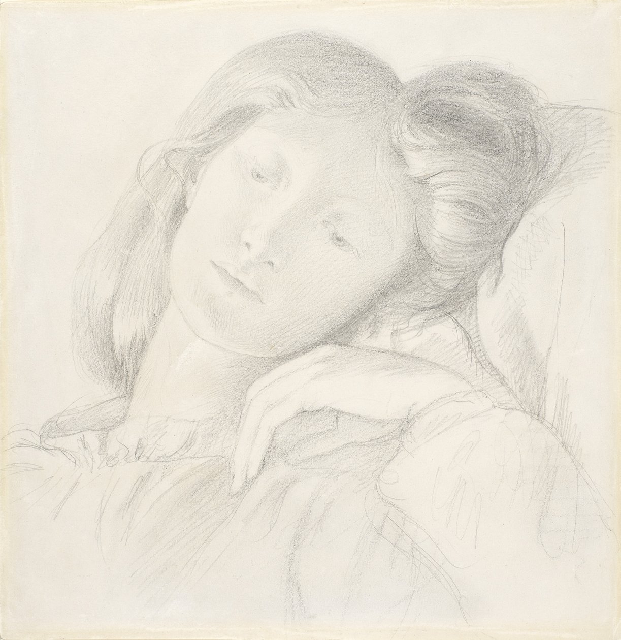 No.0684 Elizabeth Siddal，1860（铅笔） 作者 但丁·加布里埃尔·查尔斯·罗塞蒂