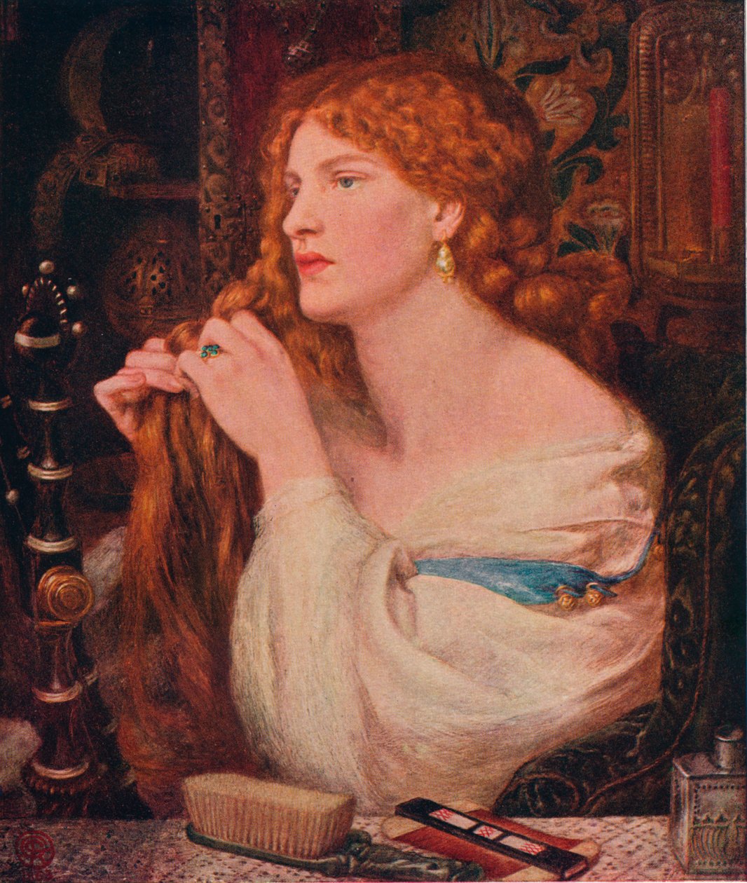 奥丽莉亚·法齐奥斯（Aurelia Fazios）女主人，1863-1873年 作者 但丁·加布里埃尔·查尔斯·罗塞蒂