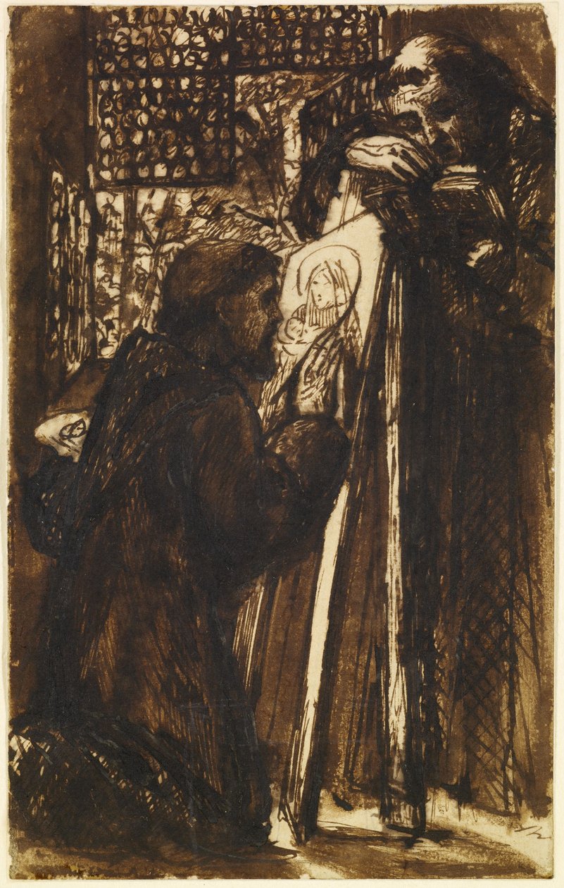 Fra Angelico 绘画 作者 但丁·加布里埃尔·查尔斯·罗塞蒂