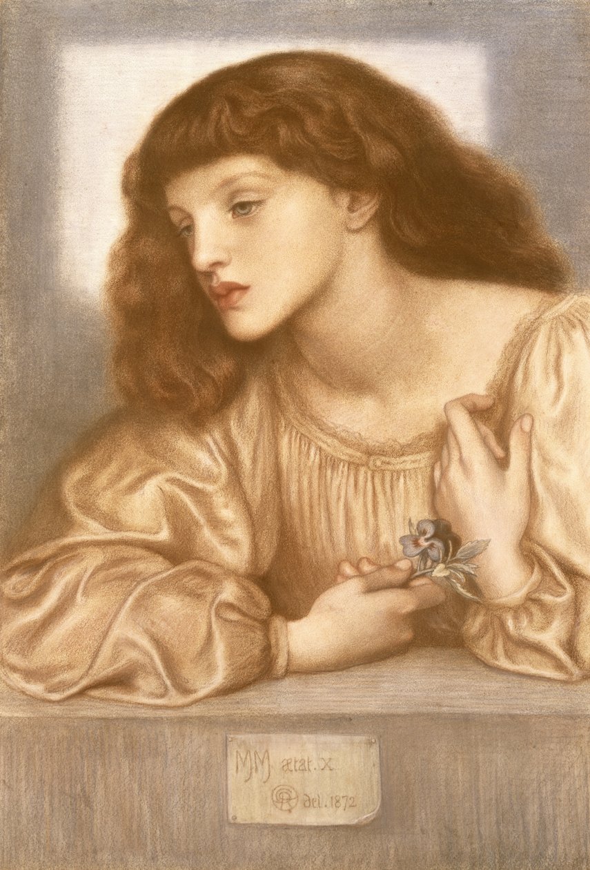 五月·莫里斯（May Morris），1872年 作者 但丁·加布里埃尔·查尔斯·罗塞蒂