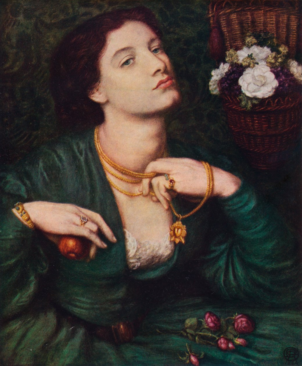 蒙娜·波莫纳（Monna Pomona），1864年。 作者 但丁·加布里埃尔·查尔斯·罗塞蒂