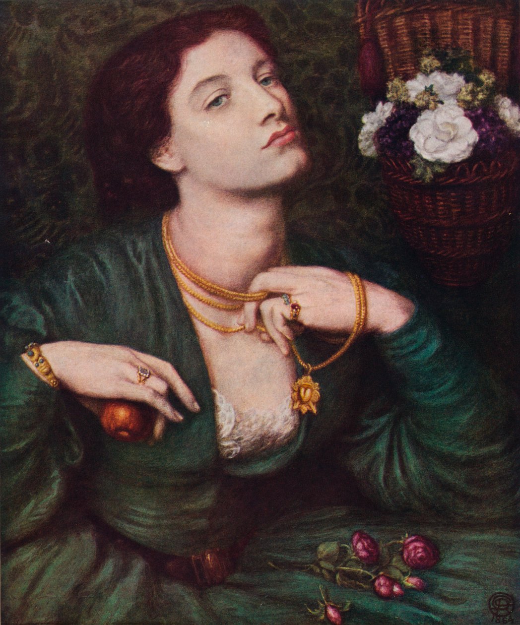 蒙娜·波莫纳（Monna Pomona），1864年 作者 但丁·加布里埃尔·查尔斯·罗塞蒂