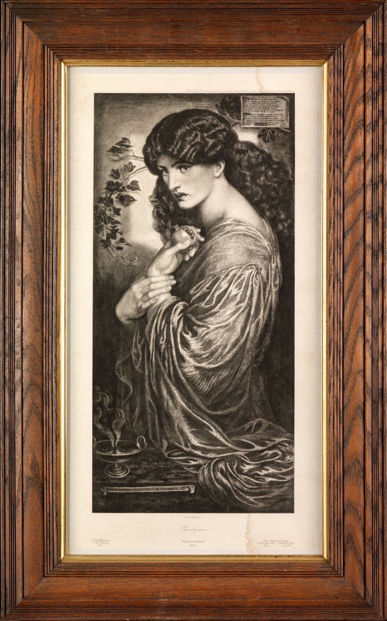 Proserpina（照相凹版印刷） 作者 但丁·加布里埃尔·查尔斯·罗塞蒂