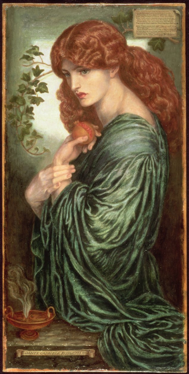 Proserpine，1882年 作者 但丁·加布里埃尔·查尔斯·罗塞蒂