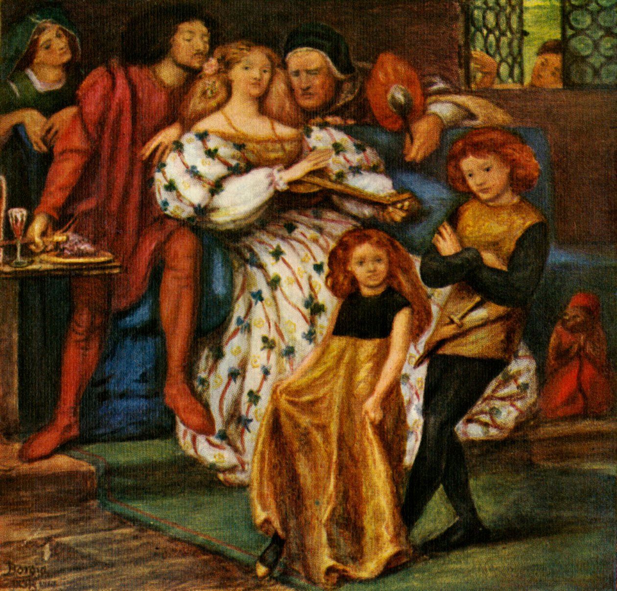 Borgia家族，1863年，c1912 作者 但丁·加布里埃尔·查尔斯·罗塞蒂