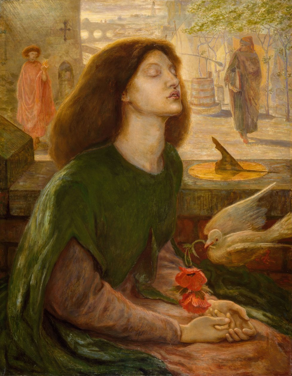 Beata Beatrix, 1877 作者 但丁·加布里埃尔·罗塞蒂