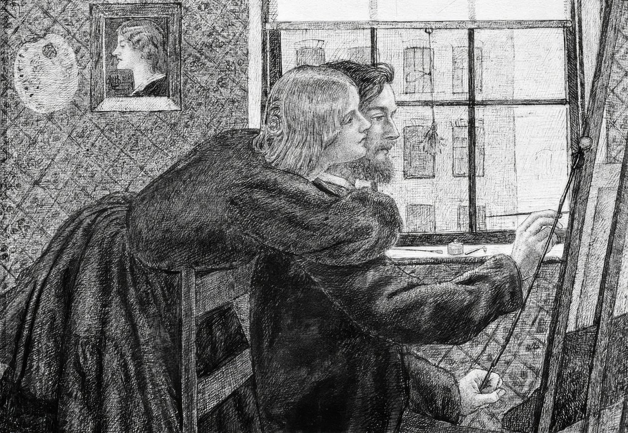 范妮·康福斯（Fanny Cornforth）和GPBoyce 作者 但丁·加布里埃尔·查尔斯·罗塞蒂