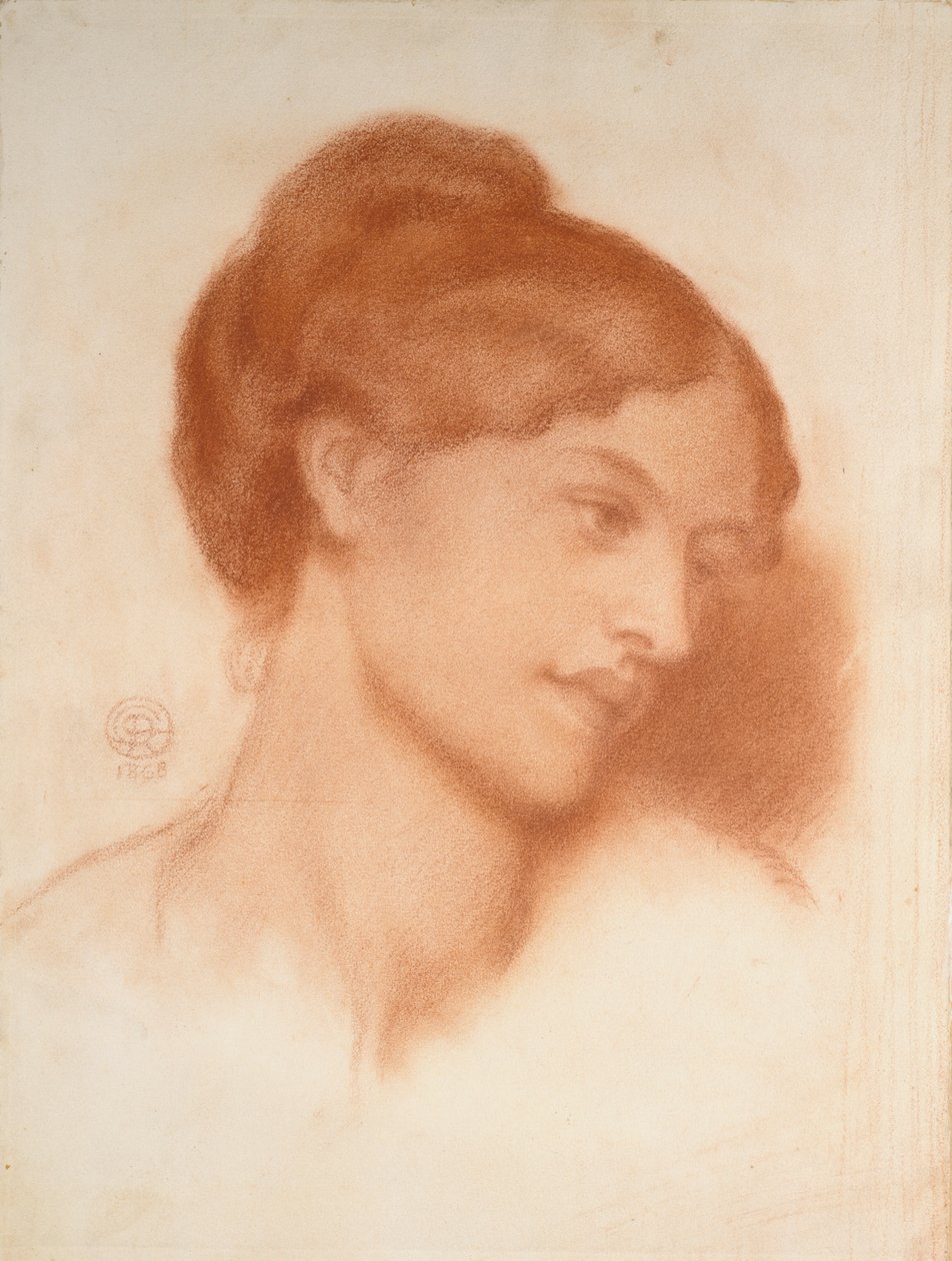 默里-马克斯夫人的画像，1868年 作者 但丁·加布里埃尔·罗塞蒂