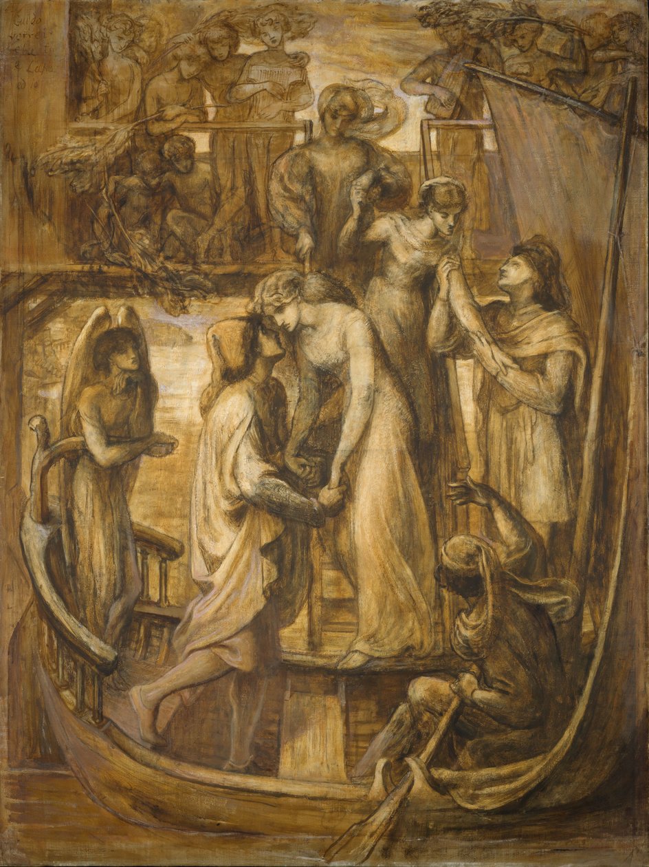 爱情之舟》，1881年。 作者 但丁·加布里埃尔·罗塞蒂