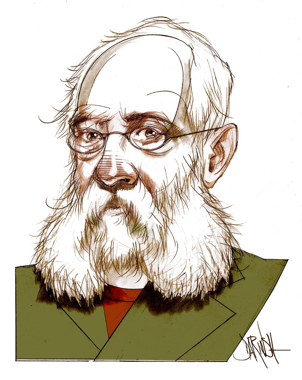 Ferdinand Petruccelli Of Gattina , 2016（数字彩色铅笔画） 作者 达里乌什·拉德普尔