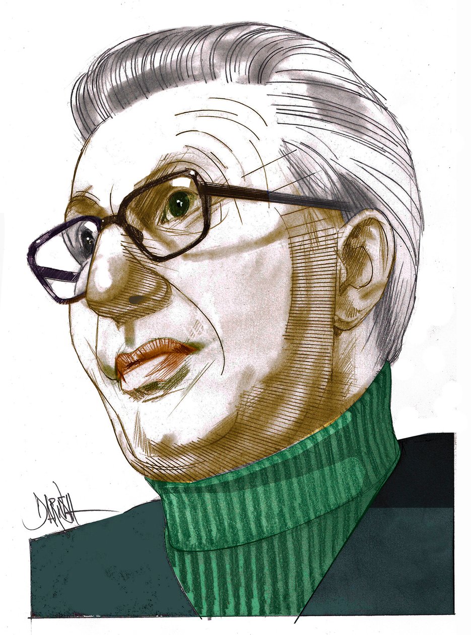 Piero Scanziani，2022 年（数码彩色铅笔画） 作者 达里乌什·拉德普尔