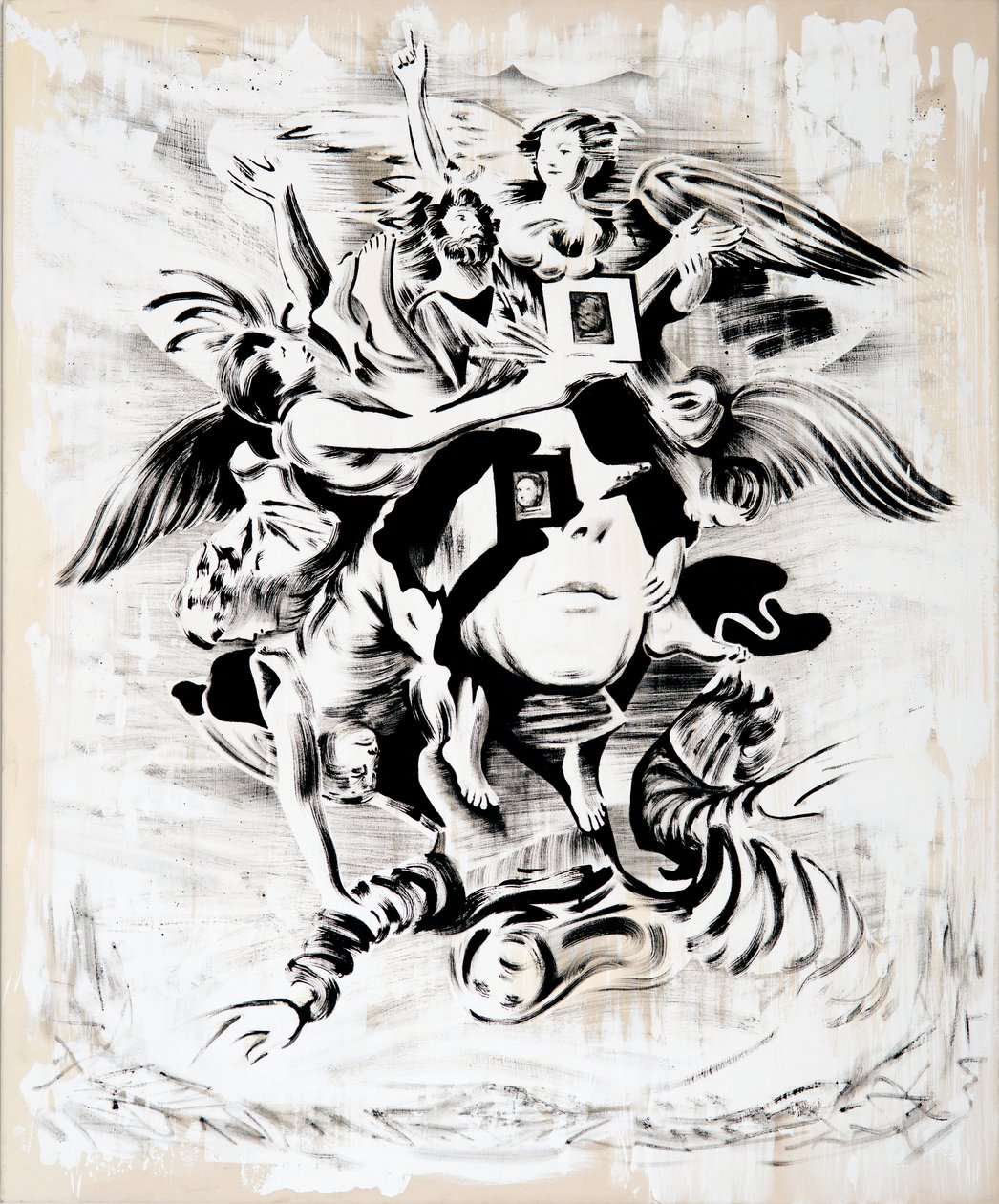 钝态崇拜》，2018 年（布面油画） 作者 达伦·科菲尔德
