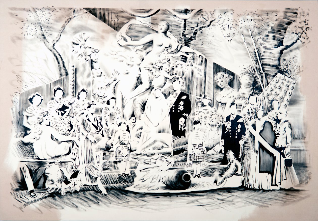 维纳斯带来武器》，2018 年（油画，cnvas） 作者 达伦·科菲尔德