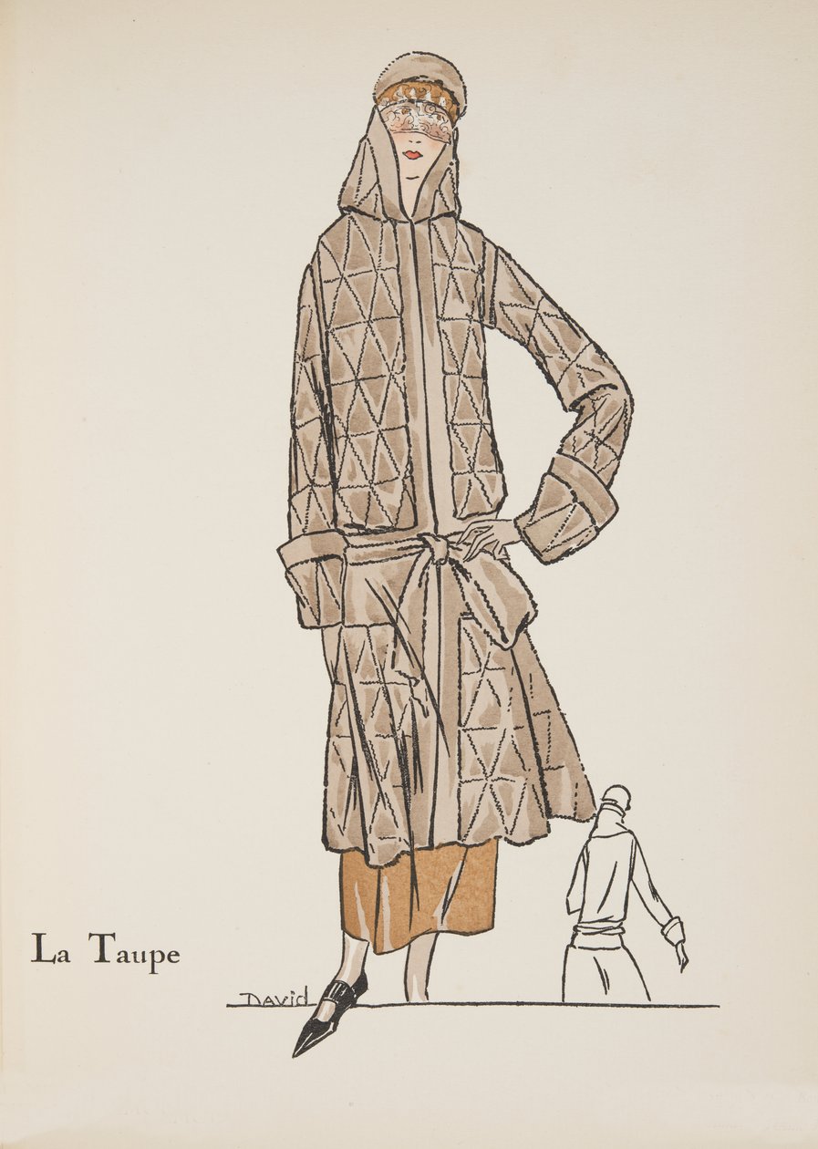 La Taupe，来自时装系列，1922年（pochoir print） 作者 戴维