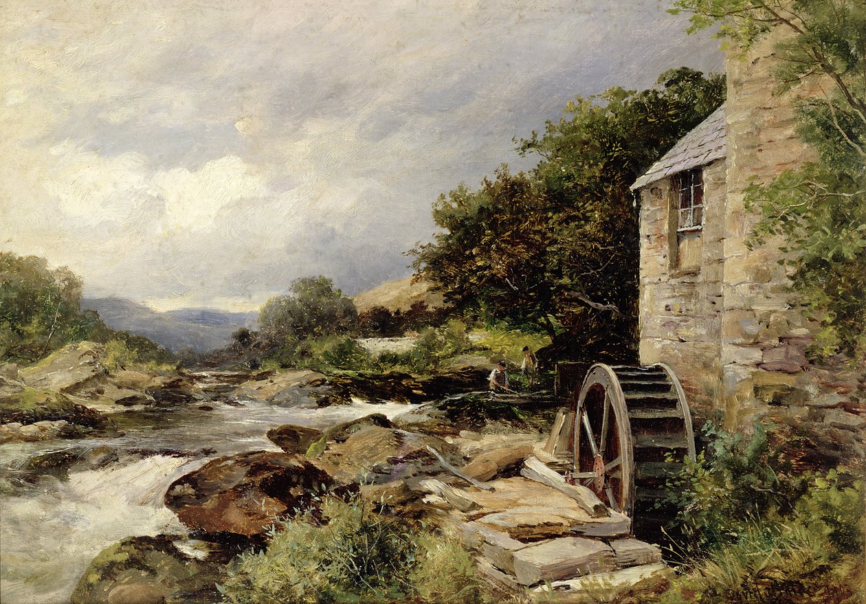 Llugwy的磨坊，Capel Curig 作者 戴维·贝茨