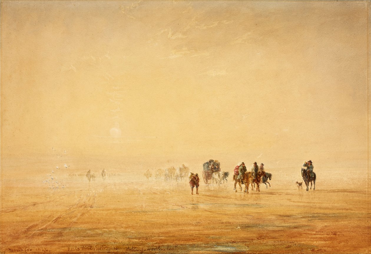 兰卡斯特金沙，1844年 作者 大卫·考克斯