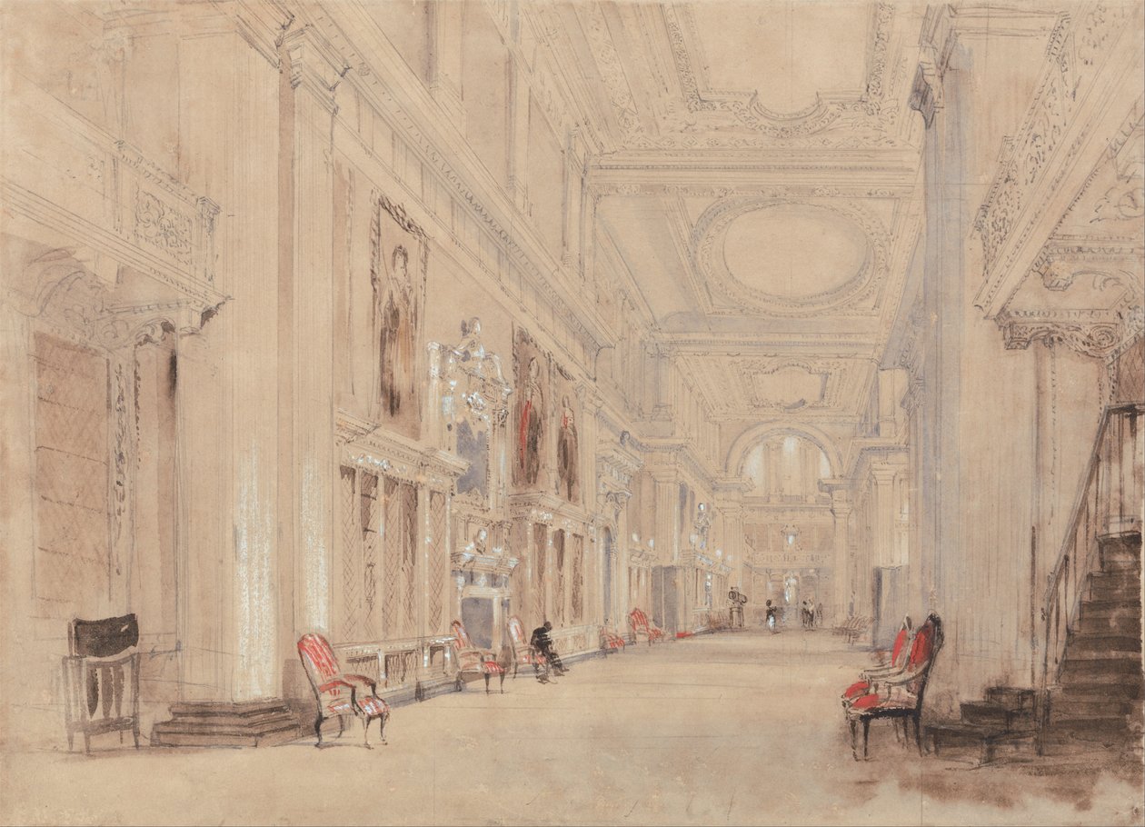 肖像画廊，Hardwick Hall，德比郡 作者 大卫·考克斯