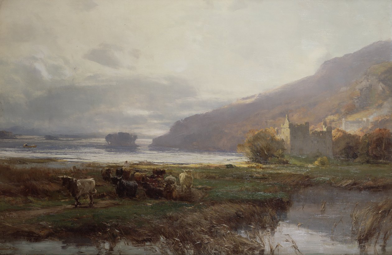 Kilchurn Castle，Lock Awe，1879 作者 大卫·法夸森（David Farquharson）