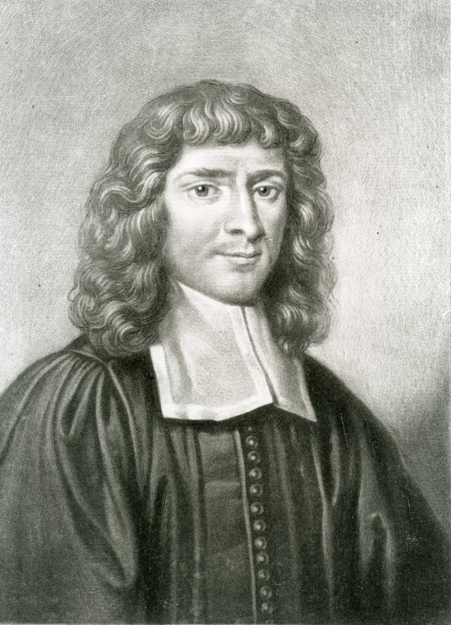 艾萨克·巴罗博士（1630-77）的肖像，由Richard Earlom（1743-1822）在“英国历史上的杰出人物”（mezzotint）中刻。 作者 大卫·洛根（David Loggan）