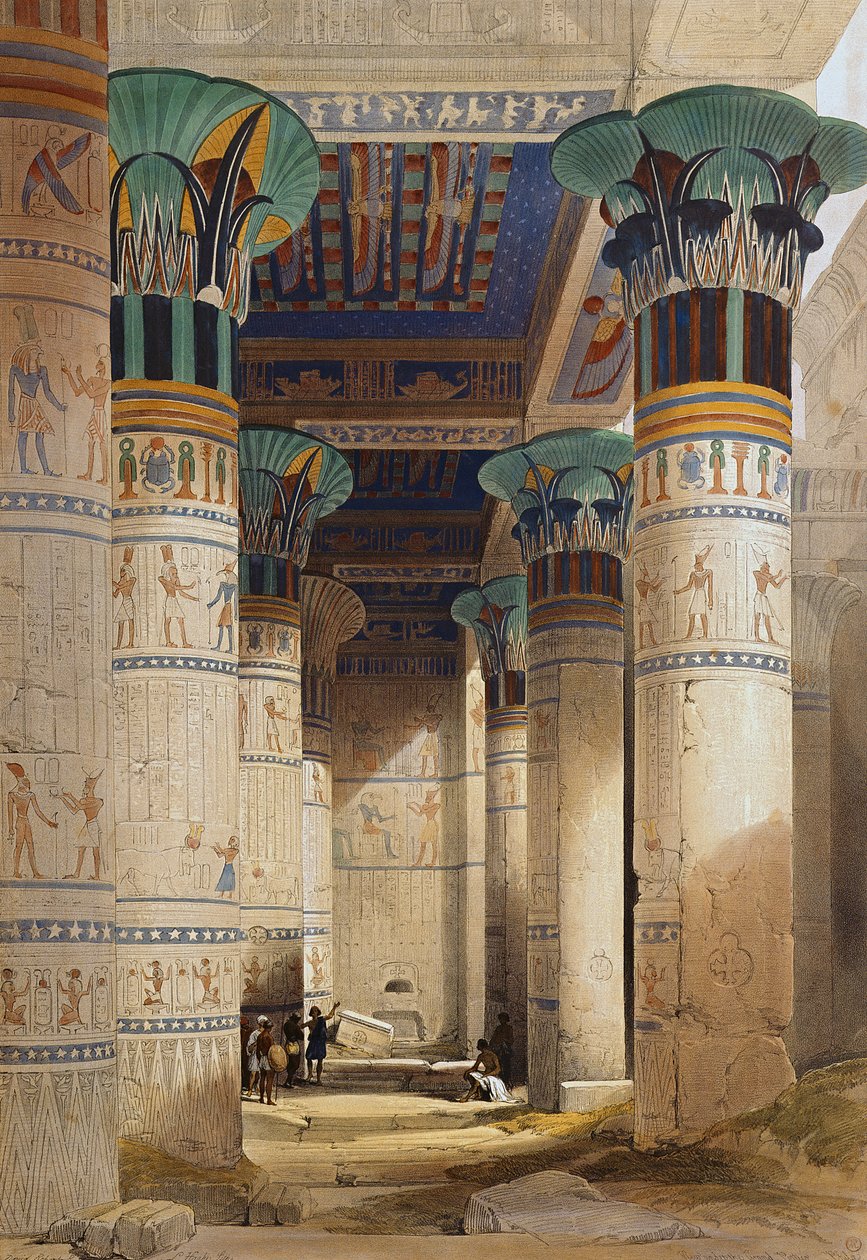 查看Grand Portico，Philae，来自埃及和Nubia，Vol.1 作者 大卫·罗伯茨