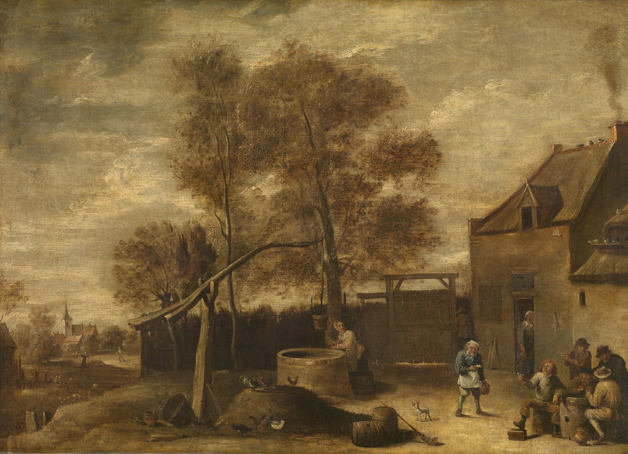 在农家院 作者 大卫·特尼尔斯（David Teniers）