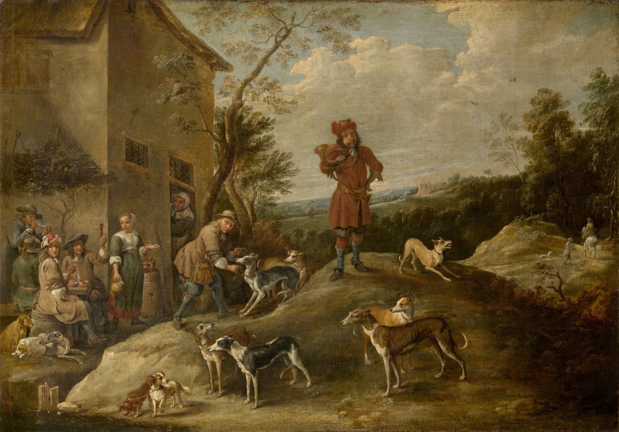 休息的猎人 作者 大卫·特尼尔斯（David Teniers）