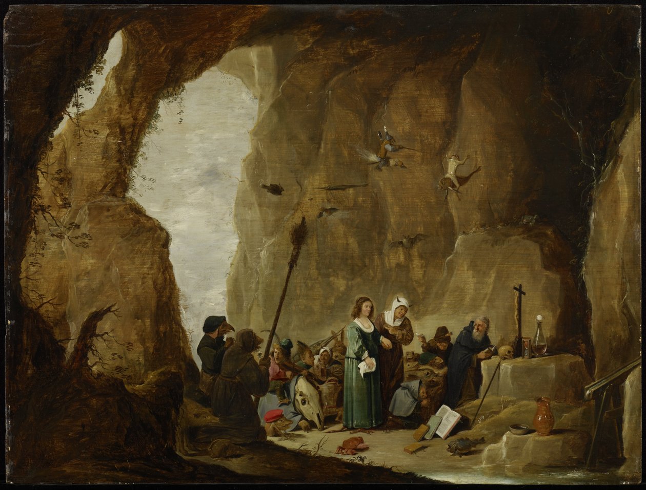 圣安东尼的诱惑 作者 大卫·特尼尔斯（David Teniers）