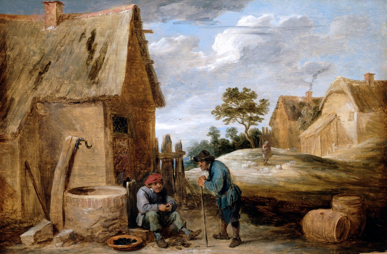 农民吃贻贝 作者 大卫·特尼尔斯（David Teniers）