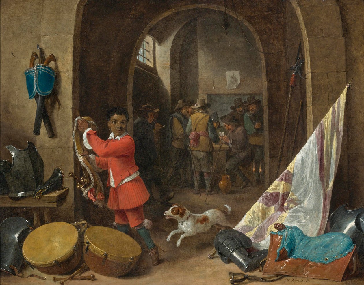 警卫室内部 作者 大卫·特尼尔斯（David Teniers）