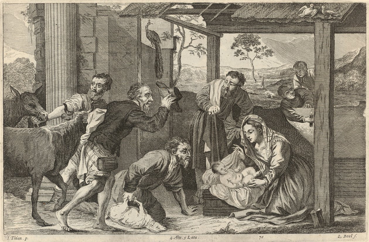 对牧羊人的崇拜 作者 大卫·特尼尔斯（David Teniers）