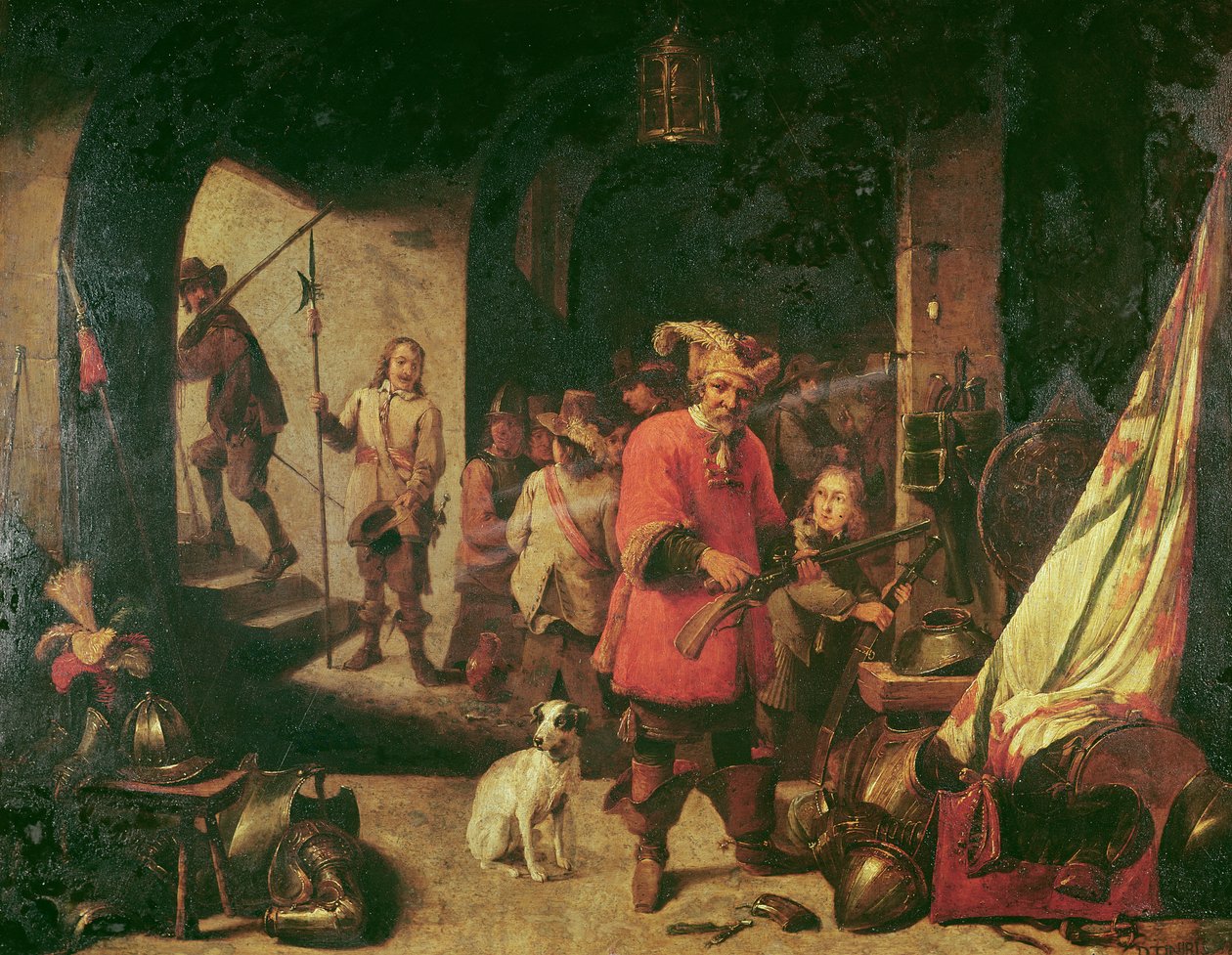 武器仓库，1667年 作者 大卫·特尼尔斯（David Teniers）
