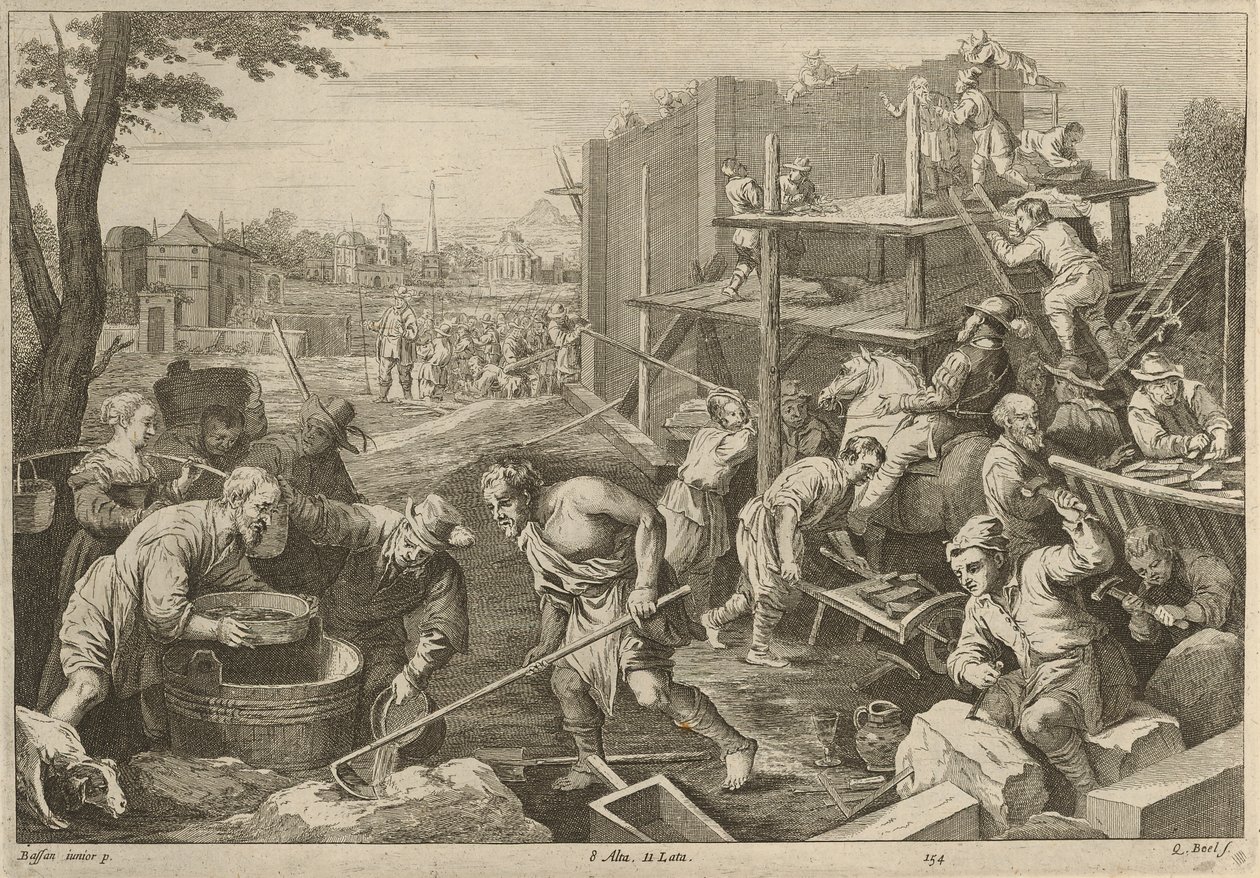 建造一座塔 作者 大卫·特尼尔斯（David Teniers）