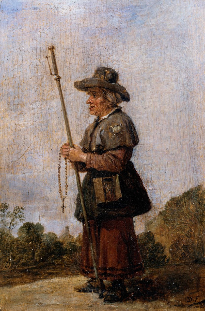 女朝圣者 作者 大卫·特尼尔斯（David Teniers）