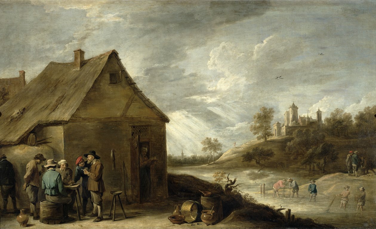 河边的旅馆 作者 大卫·特尼尔斯（David Teniers）